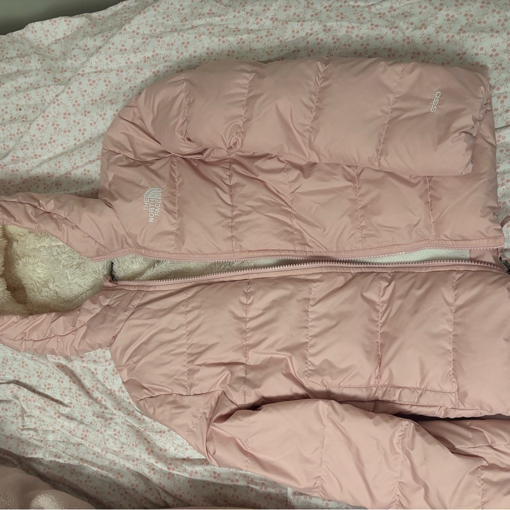 The North Face Light Pink Kids Puffer Jacket